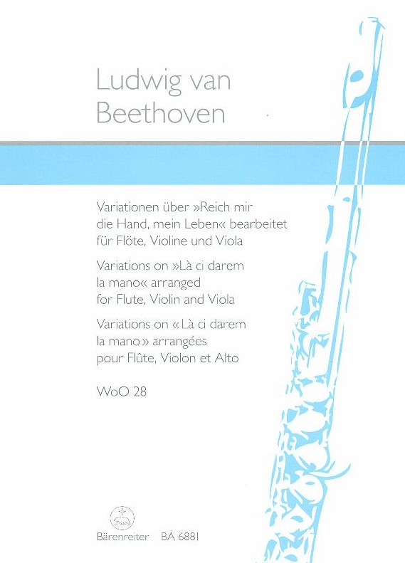 Beethoven: Variationen über &acute;Reich mir<br>die Hand&acute; - für Flöte(Oboe), Vl, Va