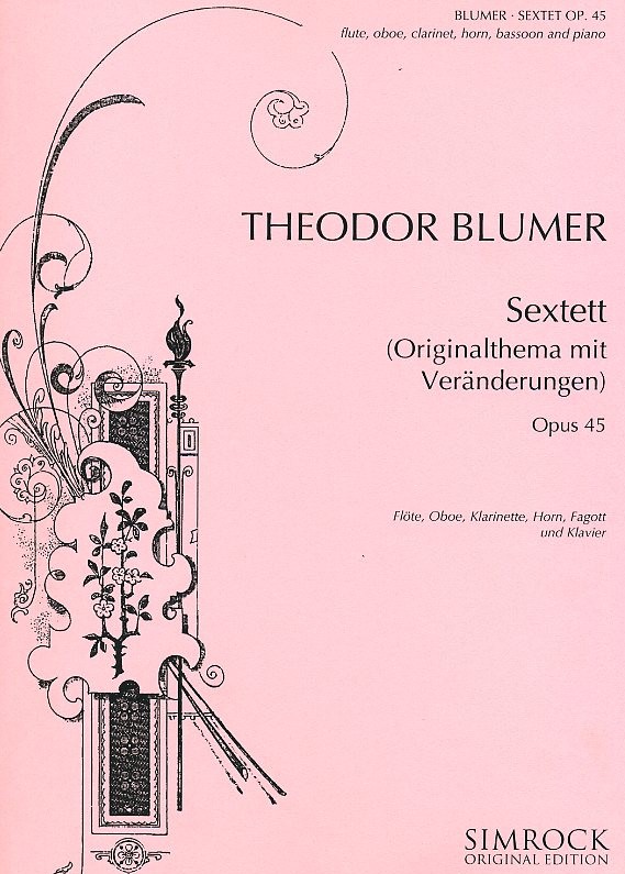 Th. Blumer(1881-1964): Sextett - Thema +<br>Veränderungen-Holzbl.quintett + Klavier