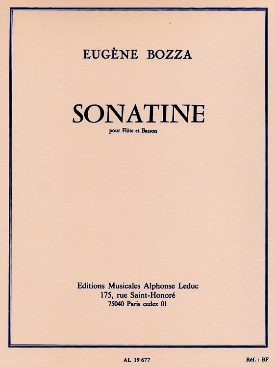 E. Bozza: Sonatine<br>für Flöte + Fagott