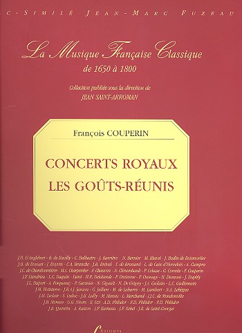 F. Couperin: Concerts Royaux + Les Gouts<br>Runis - Oboe (Flte) + BC - Facsimile