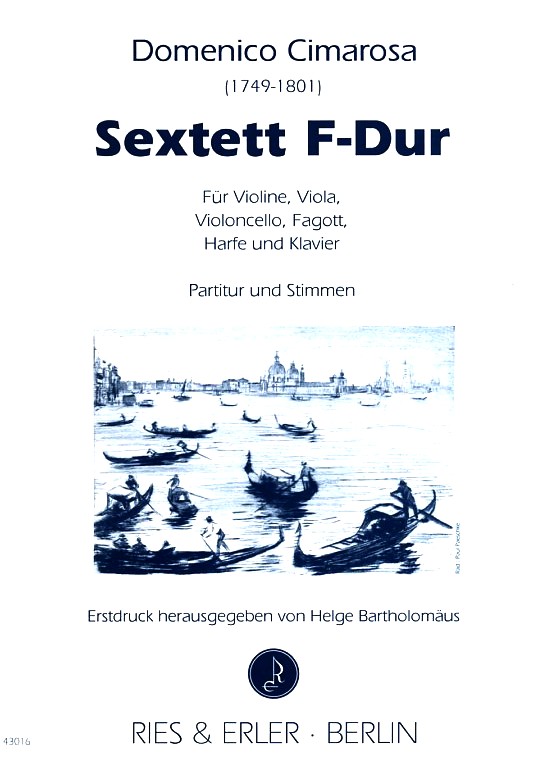 D. Cimarosa: Sextett F-Dur für Fagott,<br>Vl., Va, Vc., Harfe + Klavier