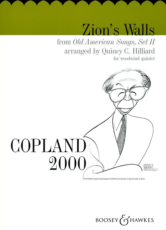 A. Copland: &acute;Zion&acute;s Wall&acute; - fr<br>Holzblserquintett - Stimmen + Partitur