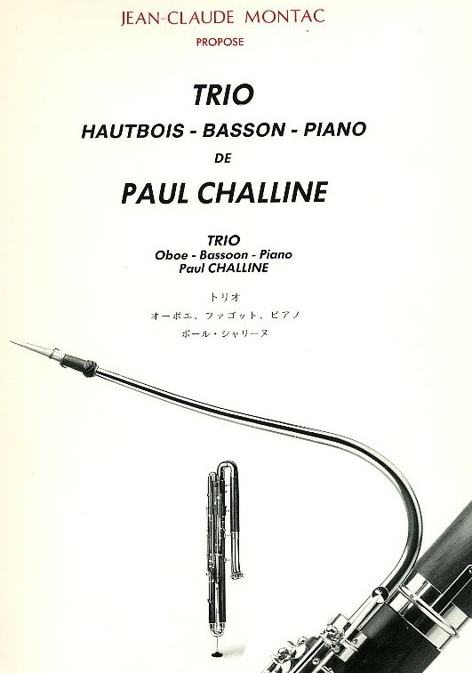 P. Challine: Trio für Oboe, Fagott<br>+ Klavier