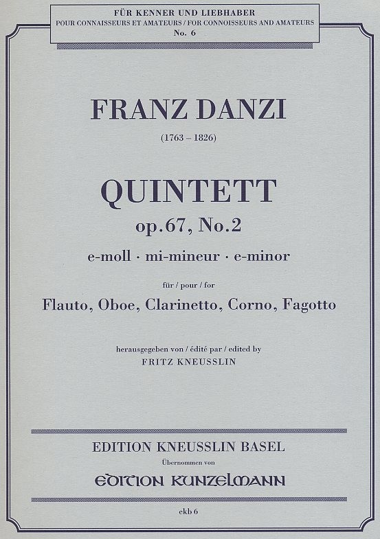 F. Danzi: Blserquintett e-moll op.67/2<br>