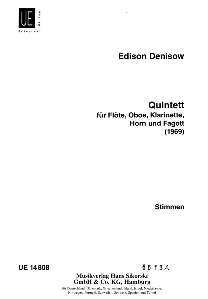 E. Denisow: Quintett - Stimmen<br>
