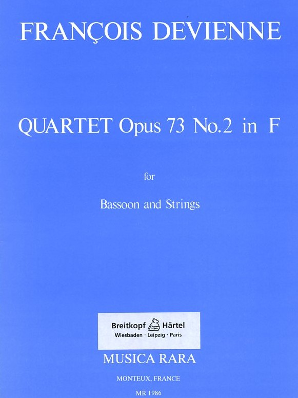 F. Devienne: Quartett op. 73/2 F-Dur<br>für Fagott + Streichtrio