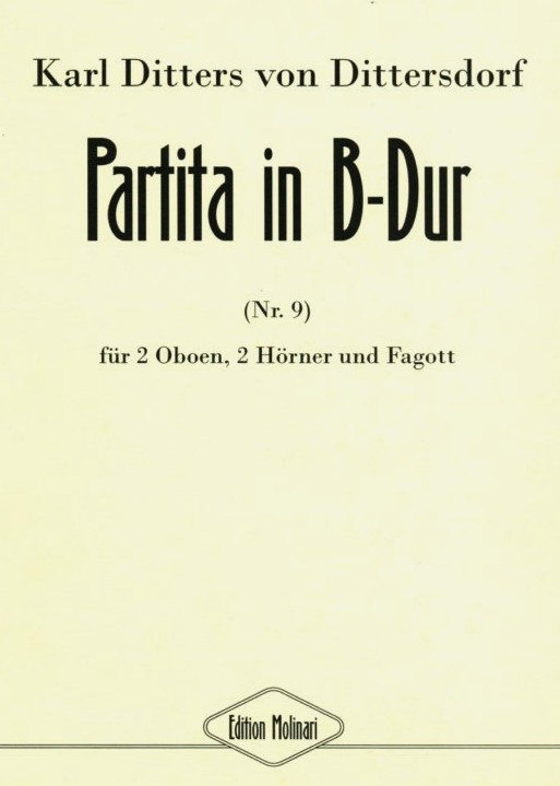 K. von Dittersdorf: Partita<br>B-Dur 2 Oboen 2 Hörner Fagott (No.9)