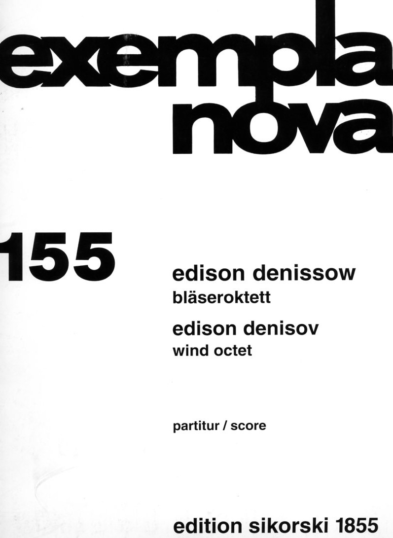 E. Denissow: Bläseroktett - Partitur<br>