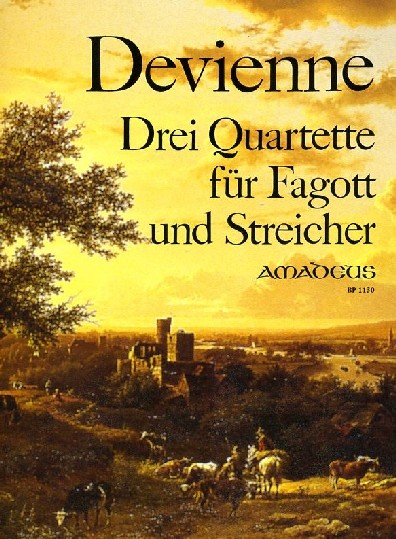 F. Devienne: 3 Quartette op. 73/1-3<br>für Fagott + Streichtrio