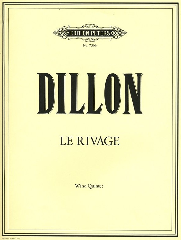 J. Dillon(*1950): &acute;Le Rivage&acute; (1984)<br>Bläserquintett - Partitur (Sti. Leihmat)