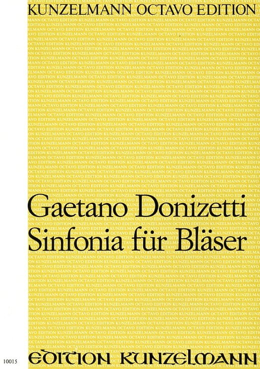 G. Donizetti: Sinfonia für Flöte +<br>Bläseroktett - Partitur