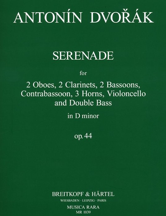 A. Dvorak: Serenade d-moll op. 44 für<br>Bläser + Streicher - Stimmen