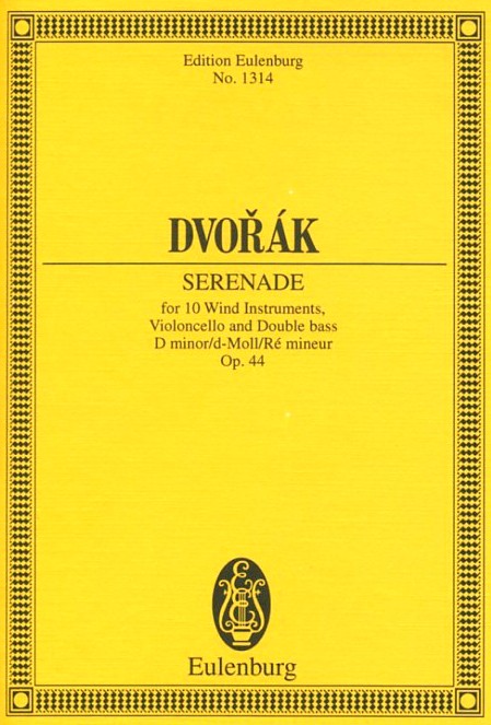 A. Dvorak: Serenade d-moll op. 44 für<br>Bläser + Streicher - Partitur