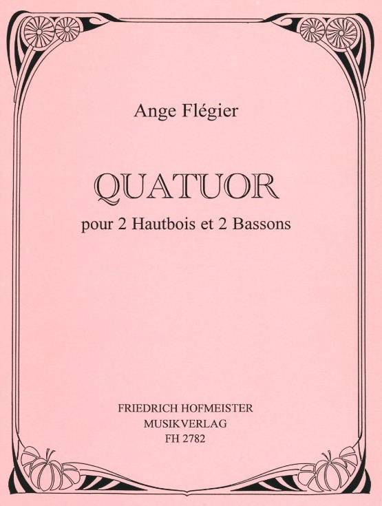 A. Flgier: Quatuor pour 2 hautbois et<br>2 bassons