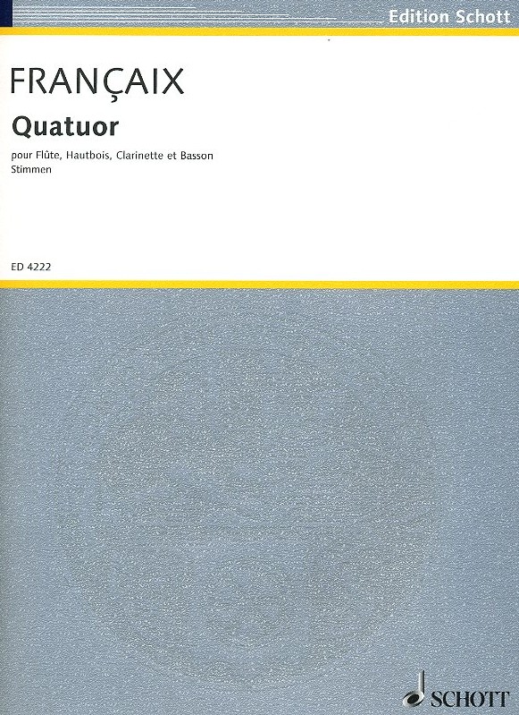 J. Francaix: Quartett fr Holzblser-<br>quartett - Stimmen