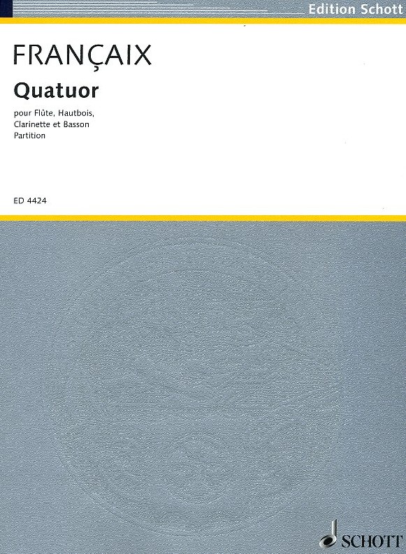 J. Francaix: Quartett fr Holzblser-<br>quartett - Partitur
