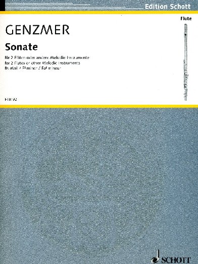 H. Genzmer: Sonate in fis-moll für<br>2 Flöten/Oboen