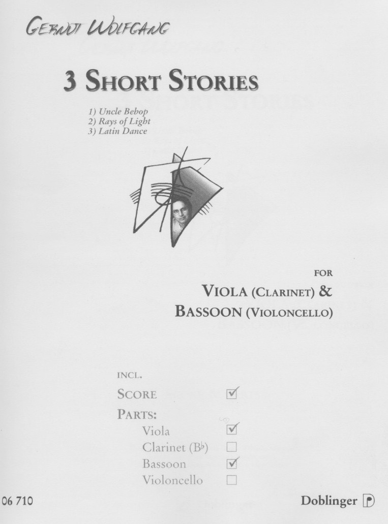 G. Wolfgang: 3 Short Stories<br>Viola + Fagott