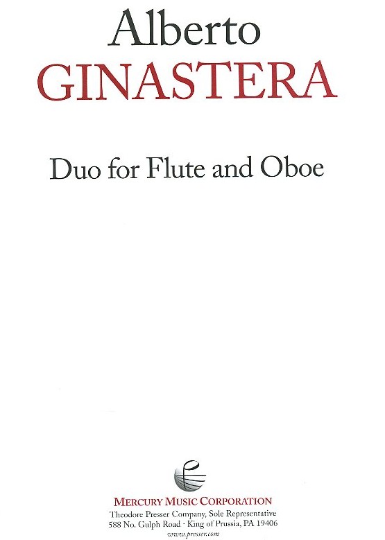 A. Ginastera: Duett für Flöte + Oboe<br>