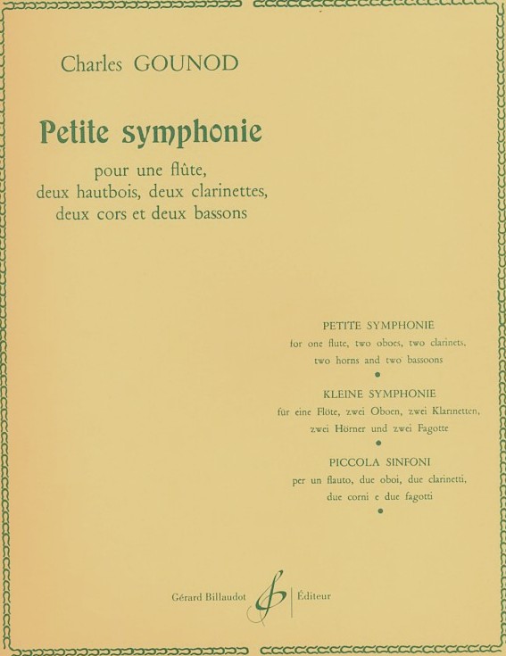 Ch. Gounod: &acute;Petit Symphonie&acute;  fr<br>Flte + Holzblseroktett / Stimmen