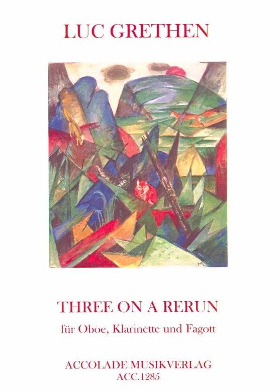 L. Grethen(*1964): Three on a Rurun<br>für Oboe, Klarinette ü+ Fagott