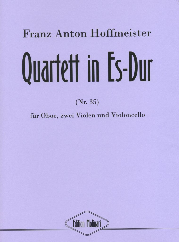 Fr.A. Hoffmeister(*1754): Quartett Es-<br>Dur (No.35) Oboe, 2 Violen + V.Cello