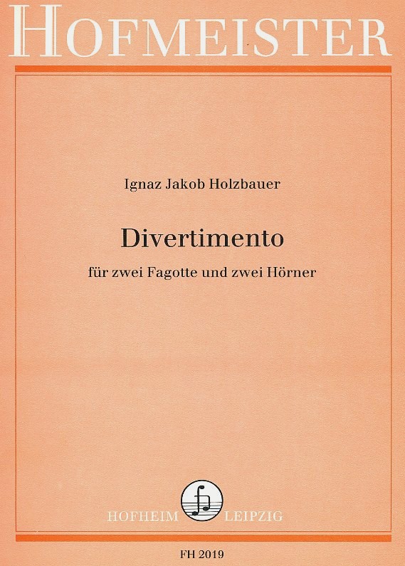 I.J. Holzbauer: Divertimento für<br>2 Fagotte + 2 Hörner