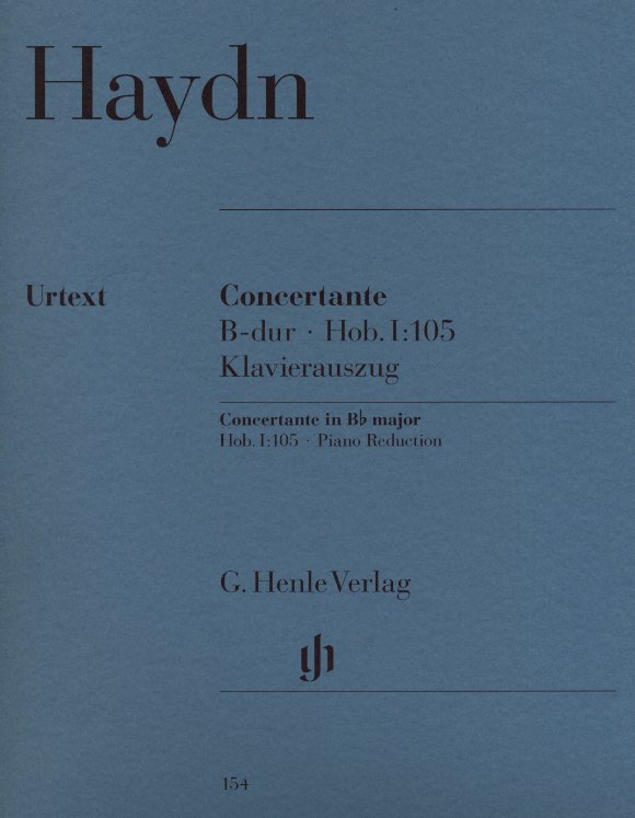 J. Haydn: Sinfonie Concertante Hob.I/105<br>Ob Fag Vn Vc+Orch. /KA - Henle