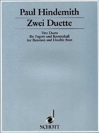 P. Hindemith: 2 Duette fr Fagott +<br>Kontraba