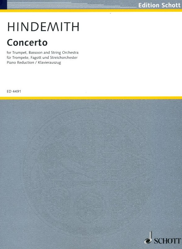 P. Hindemith: Konzert für Trompete,<br>Fagott + Streicher - KA