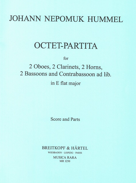 J.N. Hummel: Oktett-Partita Es-Dur fr<br>Blseroktett - Stimmen + Partitur