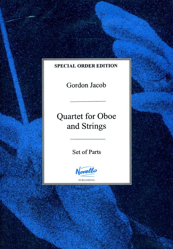 G. Jacob: Oboenquartett für<br>Oboe, Violine, Viola, V.Cello - Stimmen