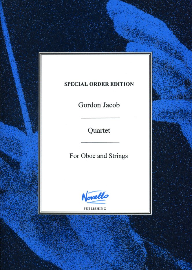 G. Jacob: Oboenquartett fr<br>Oboe, Violine, Viola, V.Cello - Partitur