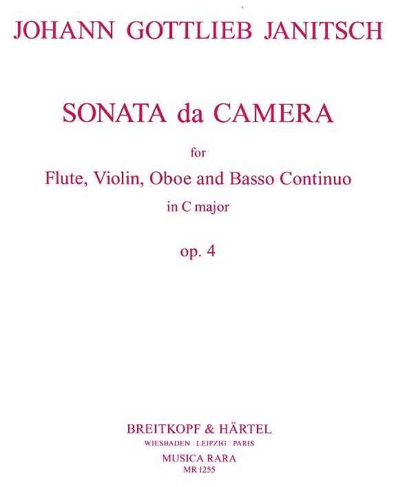 J.G. Janitsch: Sonata da Camera op.4<br>C-Dur für Violine, Flöte, Oboe + BC