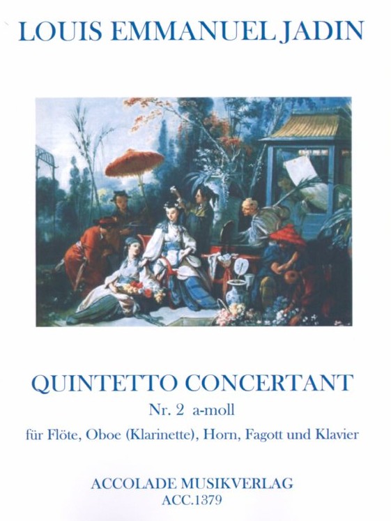 L. Jadin(1768-1853) Zweites Quintett<br>a-moll - Flöte, Oboe, Horn, Fagott+Klav.