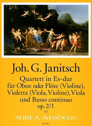 J.G. Janitsch(1708-1763): Quartett in<br>Es-Dur op.2/1 -Oboe, Violine, Viola + BC