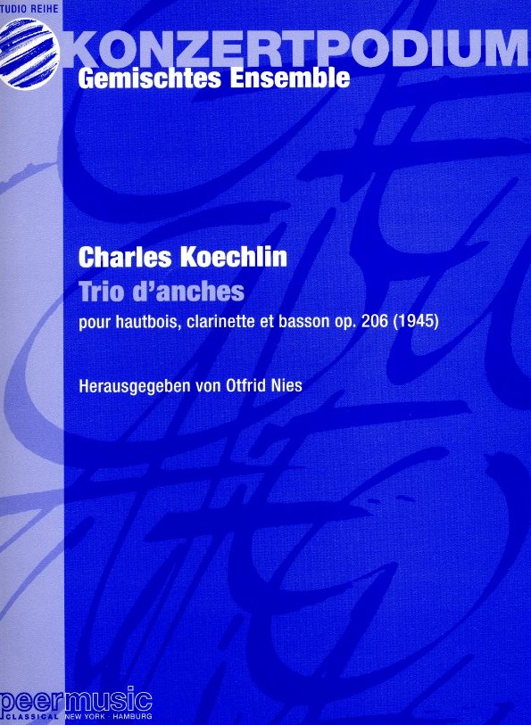 Ch. Koechlin: Trio d&acute;anches op. 206<br>Partitur + Stimmen