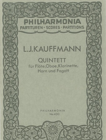 L. Kauffmann(1901-44): Quintett (1943)<br>Holzblserquintett - Partitur