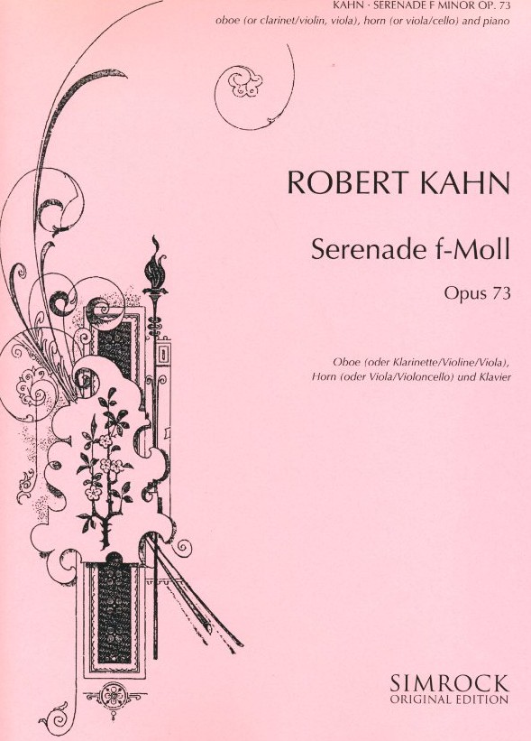 R. Kahn: Serenade op. 73<br>fr Oboe, Horn, Klavier