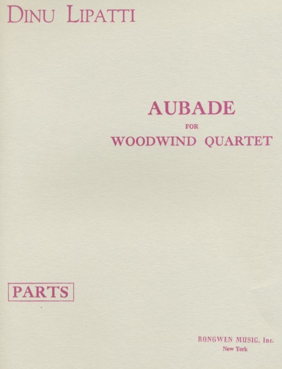 D. Lipatti: Aubade - Flte, Oboe,<br>Klarinette + Fagott - Stimmen