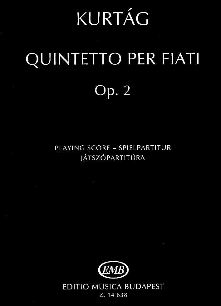 G. Kurtag: Quintett op. 2 für<br>Holzbläserquintett - Spielpartitur