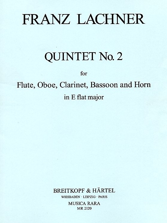 F. Lachner(1803-90): Quintett Es-Dur<br>Nr. 2 - für Holzbläserquintett - Stimmen