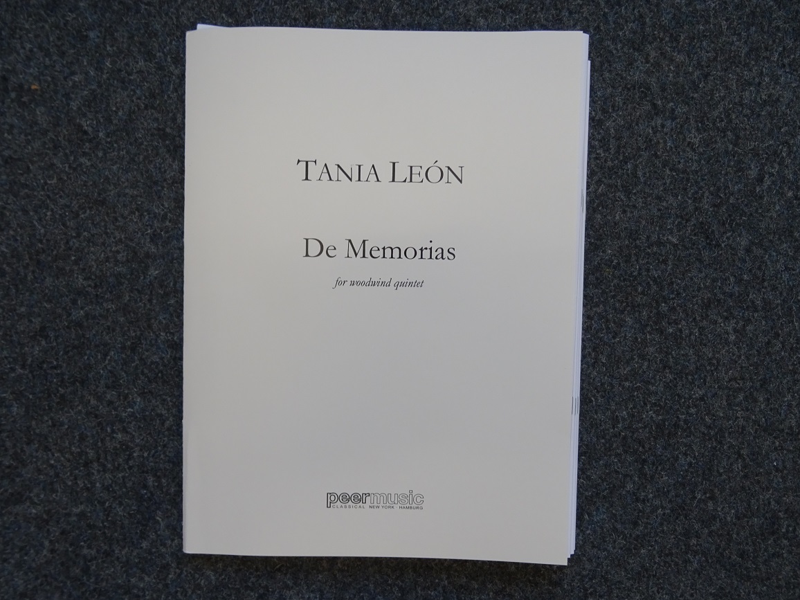 T. Leon(*1943): De Memoria -fr<br>Holzblserquintett -5 Spielpartituren