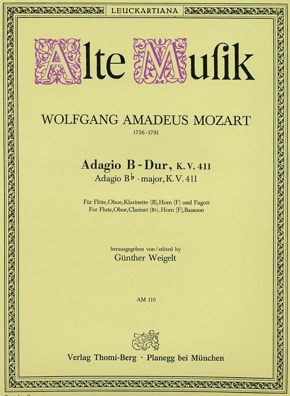 W.A. Mozart: Adagio B-Dur KV 411<br>Holzblserquintett
