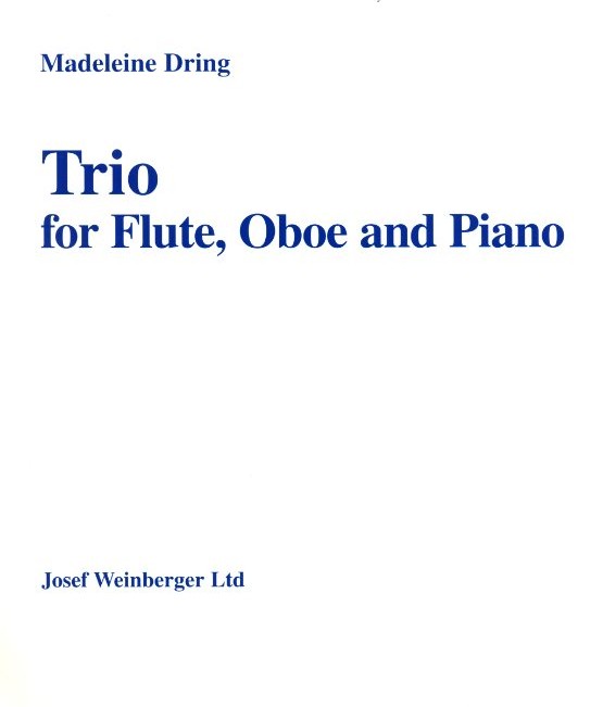 M. Dring: Trio - Querflte, Oboe<br>+ Klavier