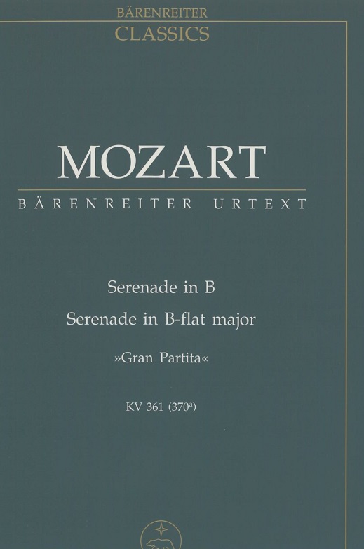 W.A. Mozart: &acute;Gran Partita&acute; KV 361 B-Dur<br>fr 13 Blser / Partitur / Brenreiter