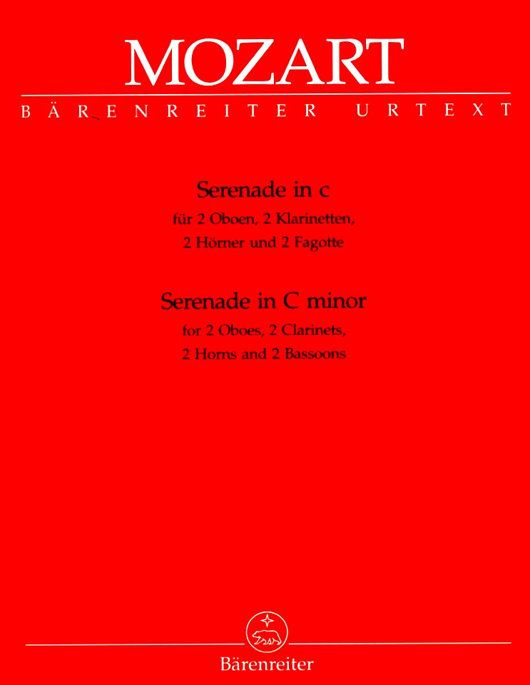 W.A. Mozart: Serenade No. 12 c-moll<br>KV 388 - Blseroktett / Stimmen / BA