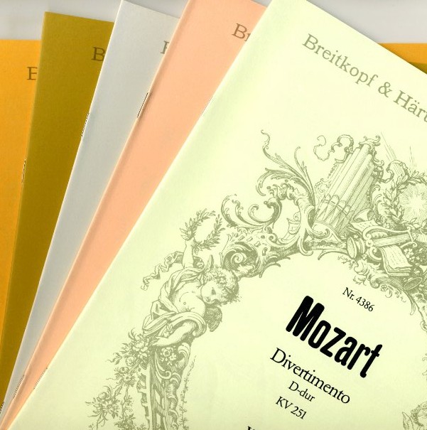 W.A. Mozart: Divertimento KV 251 / Oboe,<br>2 Hörner, Streicher (Harmonie+3/3/2/1)