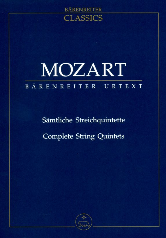W.A. Mozart: Quintett KV 406 c-moll<br>fr Streicher (1. Viol./Oboe) -Partitur