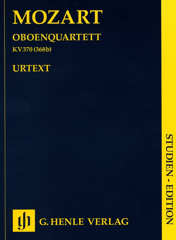 W.A. Mozart: Quartett F-dur KV 370<br>Oboe, Vl, Va + Vc / Henle / Partitur